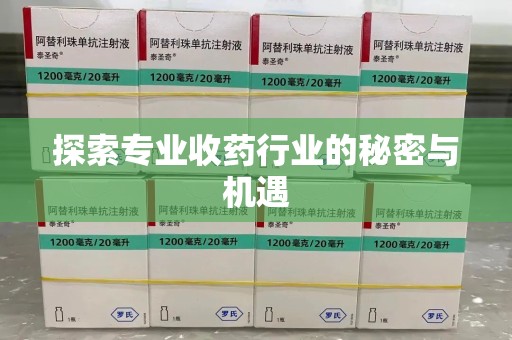 厦门探索专业收药行业的秘密与机遇